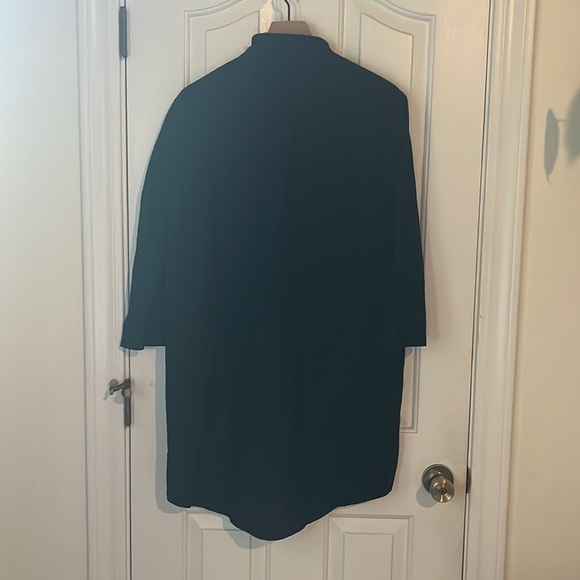 Tuckernuck X Pomander Place | Black Polly Pop Collar Relaxed Shirt Dress Medium - Picture 5 of 11